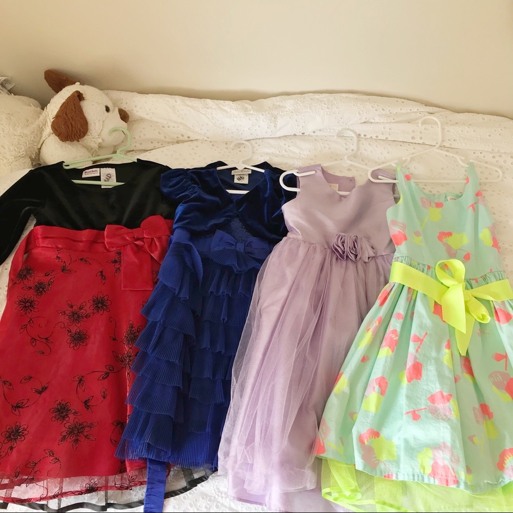 LOT of FOUR girls dresses